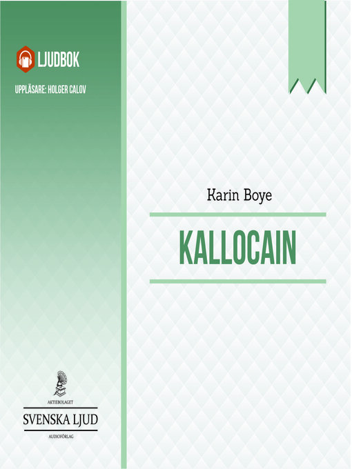 Title details for Kallocain by Karin Boye - Wait list